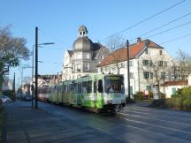 Benrather Schlossallee Ecke Schlossparkstr, Fahrtrichtung Benrath Btf