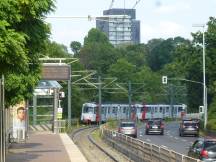 Einfahrt H Tonhalle / Ehrenhof, Fahrtrichtung Neuss