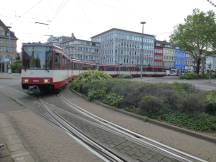 Ostwall Ecke Hansastr, Einfahrt H Krefeld Hbf