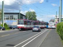 Ausfahrt H Dießem Richtung Rheinstr, Einfädelung in Indiviualverkehr ohne Ampel