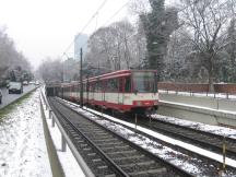 Rampe Kennedydamm, Richtung Stadtmitte