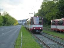 Beckbuschstr, im Hintergrund die Arena