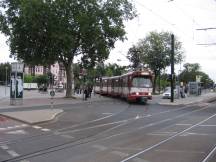 GT8SU auf der Linie 701 - Ausfahrt aus der Schleife Holthausen