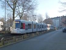 703 Doppeltraktion auf der Duisburger Str auf Höhe Mozartstr