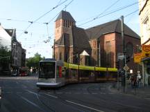 709 von Hbf bis Bilker Kirche Umleitung über Bilker Allee, hier an der Ecke Bilker Kirche