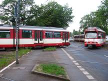 U75 Zugbegegnung am Abzweig zum Btf Lierenfeld (Süd)