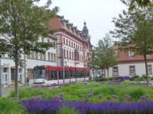 Regierungsstr am Hirschgarten vor der Thüringer Staatskanzlei