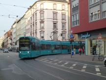 Schweizer Str Ecke Gartenstr, Fahrtrichtung Niederrad