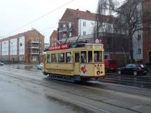 Wismarer Triebwagen, Bj 1936, in der Heilbronner Str Ecke Bahnhofstr