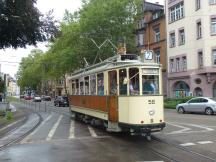 Maximumwagen (Bj 1927) in der Schwarzwaldstr auf dem Weg zur Musikhochschule