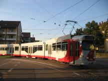 Sonderfahrt verlässt die Schleife Hornusstr zur Einfahrt ins Depot