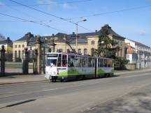 Friedrichstr vor Orangerie des Schlosses Friedenstein, Fahrtrichtung Hbf