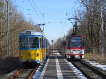 H Boxberg - Linksverkehr am Mittelbahnsteig 