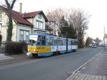 Albrechtstr Ecke August-Trinius-Str, Fahrtrichtung Gleisdreieck