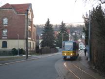 auf der Albrechtstr, Fahrtrichtung Bahnhof