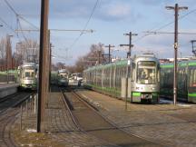 Hochbetrieb zur ceBIT an der Endstelle Messe Nord