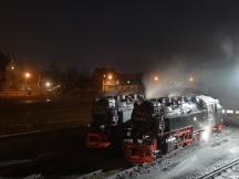 vor dem Lokschuppen im Bahnbetriebswerk Wernigerode