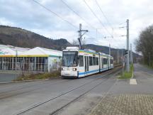 kurz vor dem Abzweig in Burgau, Fahrtrichtung Stadtzentrum