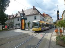 Pfinztalstr auf Höhe des Schlossplatz