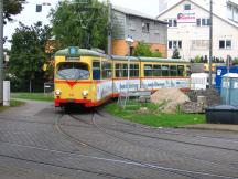 Endstelle Rheinhafen (links Gleise Richtung Depot)