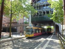 Baustelle Kombilösung: Linie 5 an der H Kronenplatz (Fritz-Erler-Str)