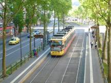 Baustelle Kombilösung: Linie 5 an der H Kronenplatz (Fritz-Erler-Str)