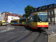 von der Poststr links ab in die Ettlinger Str Richtung Marktpl