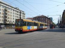 Fahrzeug der DB auf der Kaiserstr Ecke Fritz-Erler-Str