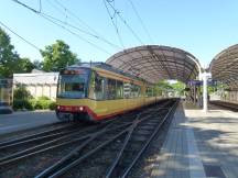 Karlsruhe Albtalbahnhof, Ausfahrt Richtung Rastatt