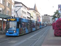 Straßenbahnstau an der H Am Stern