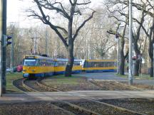 Klingerweg Ecke Nonnenweg, Fahrtrichtung Stadtmitte