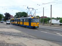 H Dölitz, Straßenbahnhof, Fahrtrichtung Stadtmitte