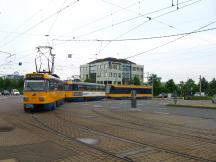 aus der Portitzer Allee in die Torgauer Str, Fahrtrichtung Großzschocher