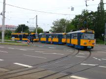 aus der Torgauer Str in die Portitzer Allee, Fahrtrichtung Sommerfeld