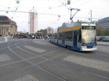 Ausfahrt Leipzig Hbf, Fahrtrichtung Knautkleeberg