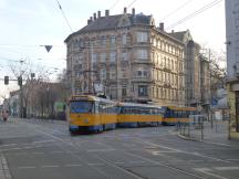 Torgauer Pl, Bedienung durch die Linie 7 nur in den Tagesrandlagen