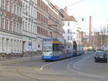 H S-Bf Sellerhausen in der Annenstr, Bedienung durch die 7 nur in den Tagesrandlagen