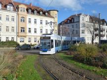 Einfahrt Endschleife Markkleeberg West