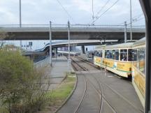 Mannheim: von der Rheinstr (Tunnelstation) links ab auf die Kurt-Schumacher-Brücke