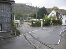 Eingangsbereich des Museum, die Strecke vorne führte einst nach Solingen