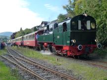 abfahrbereit im Bf Oberzissen zur Rückfahrt nach Brohl