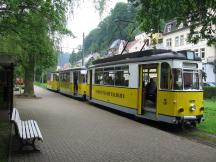 Abfahrbereit an der Endstelle Bad Schandau Kurpark