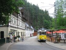 Abfahrt von der Endstelle Lichtenhainer Wasserfall