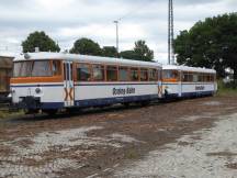 MAN-Schienenbus der Osning-Bahn in Eystrup