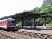 sowohl Schienenbusse (hinten) als auch BR628 (vorne) fahren hier nicht mehr