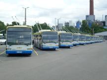 Aktuelle O-Bus-Flotte der Stadtwerke Solingen (Berkhof Premier AT 18, Bj 2001)