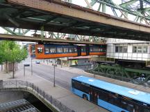 Ausfahrt Depot / Wendeschleife Oberbarmen (nach dem Umbau)