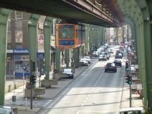 Vohwinkel: Kaiserstr Ecke Bissingstr, Blick von der Station Bruch