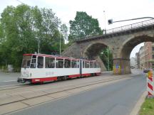 Viadukt an der Werdauer Str, Fahrtrichtung Pölbitz