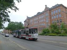 auf der Leipziger Str vor der Dittesgrundschule, Fahrtrichtung Pölbitz